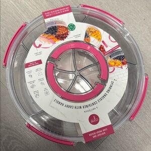 Oxo Pink and Clear Salad Spinner with Secure Lid